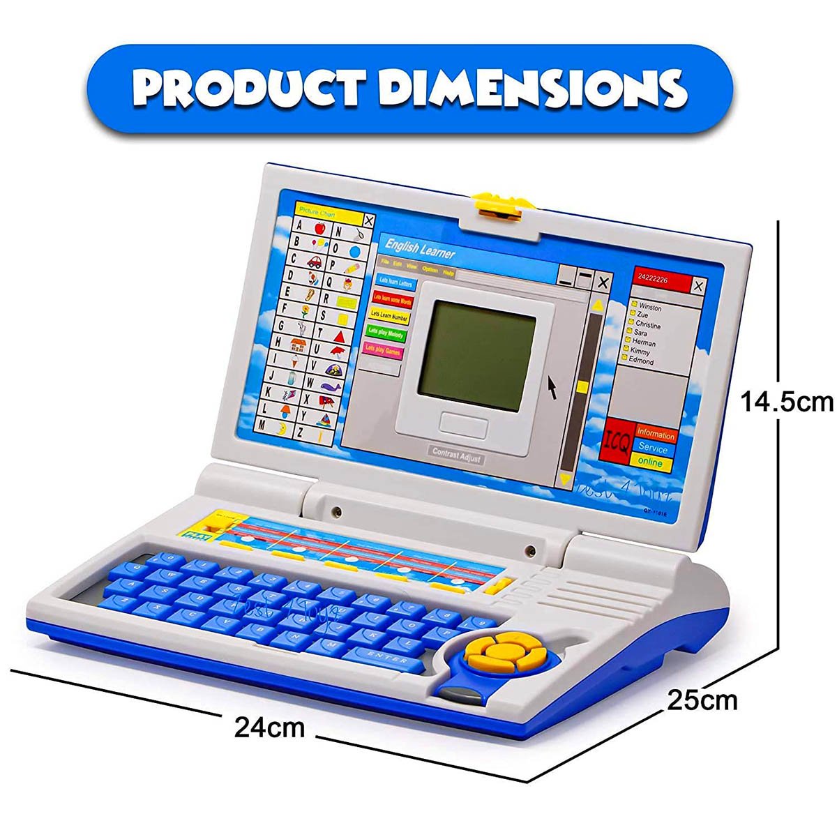 20 Activities English Education Learning Laptop Toy for Kids