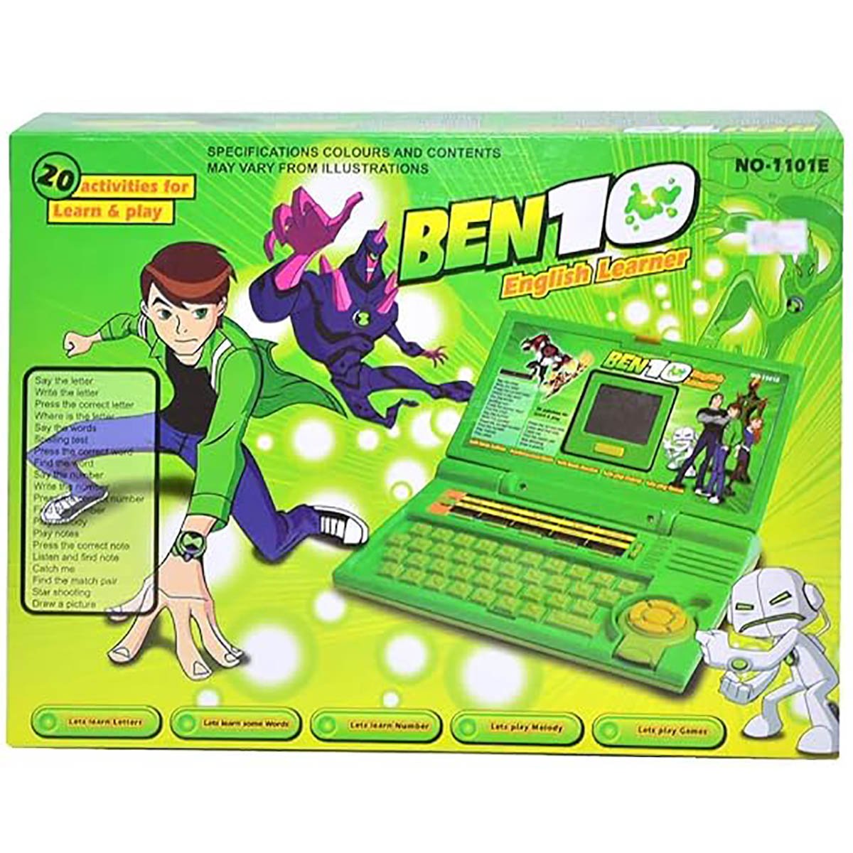 20 Activities English Education Learning Laptop Toy for Kids