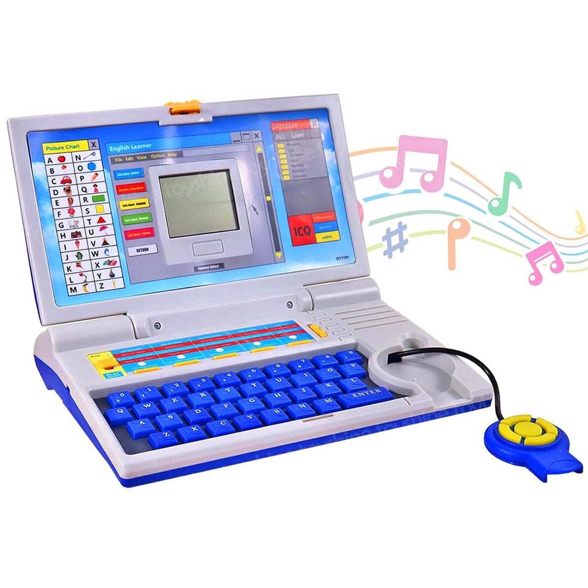 20 Activities English Education Learning Laptop Toy for Kids