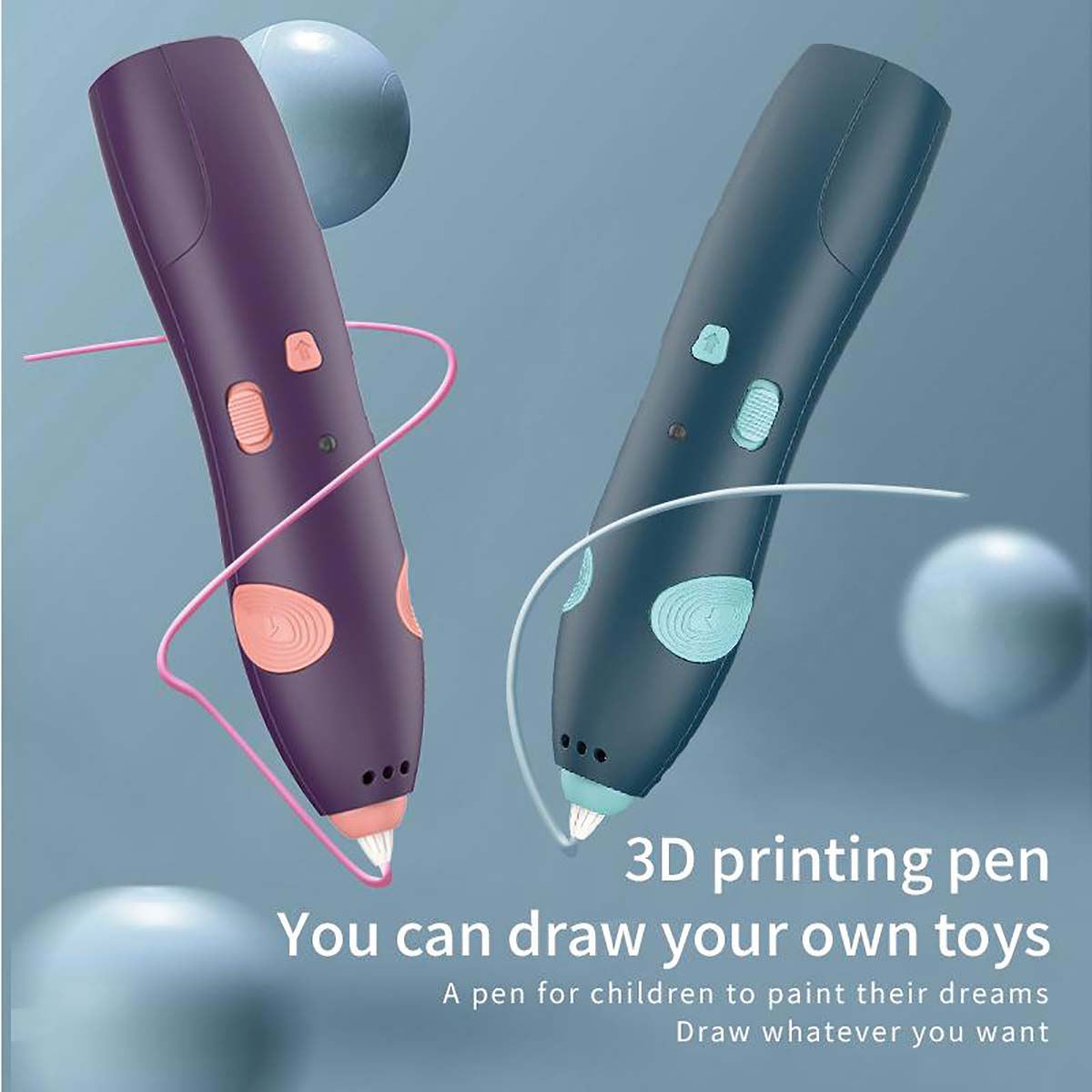 3D Graffiti DIY Printing Doodle Low Temperature Pen for Kids