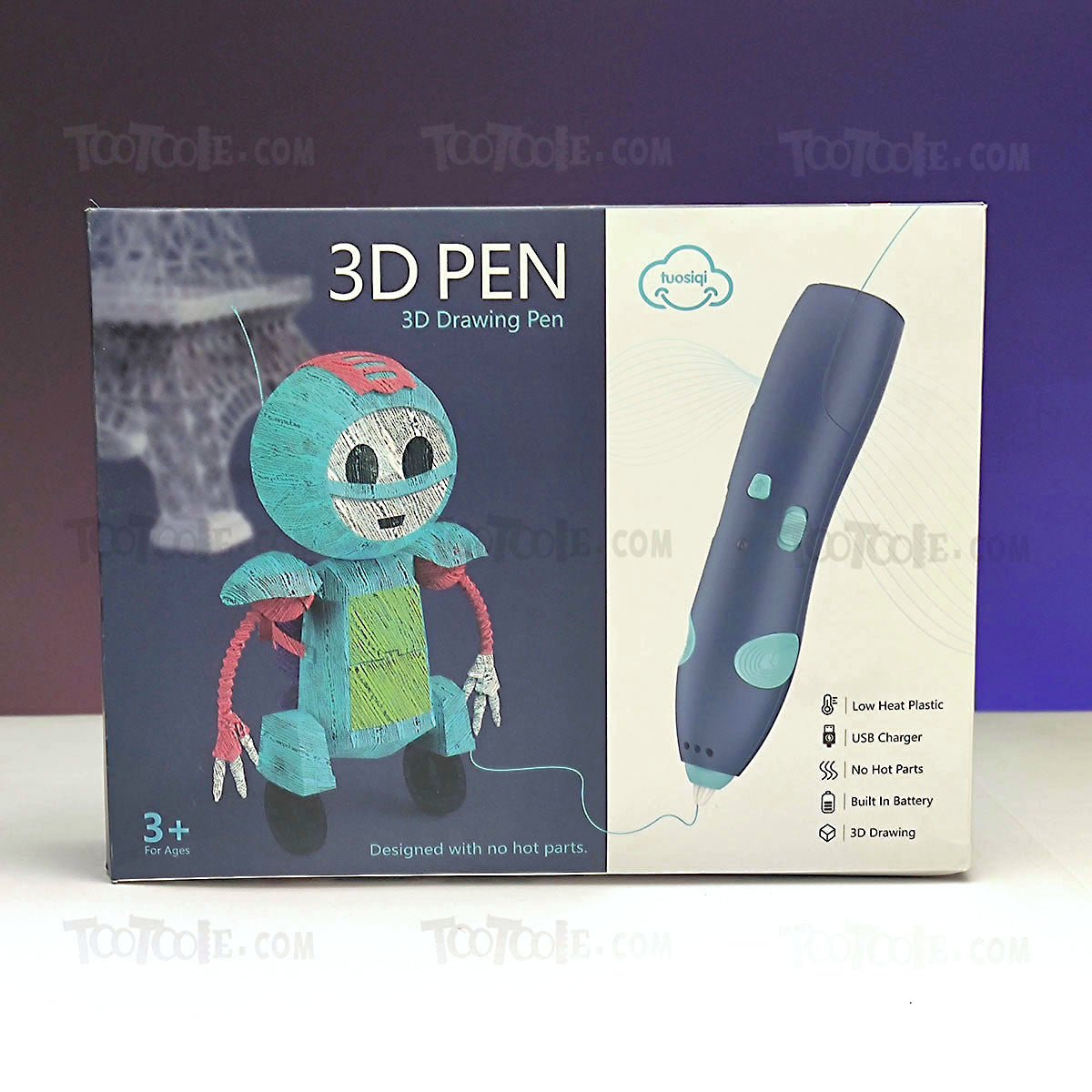 3D Graffiti DIY Printing Doodle Low Temperature Pen for Kids