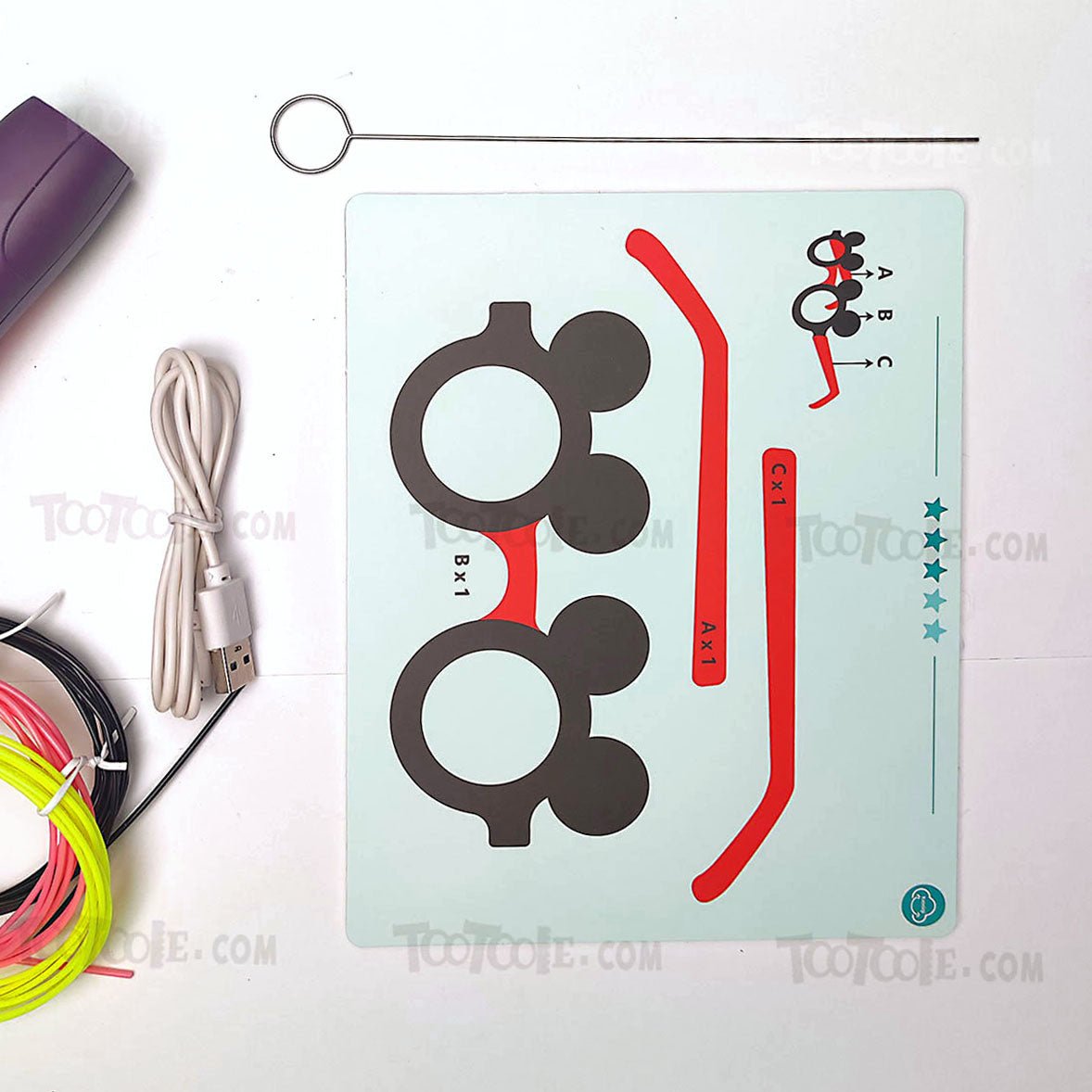 3D Graffiti DIY Printing Doodle Low Temperature Pen for Kids