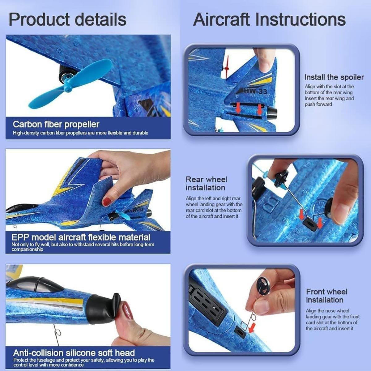 HW-33 SU35 RC Jet Remote Control Air Plane
