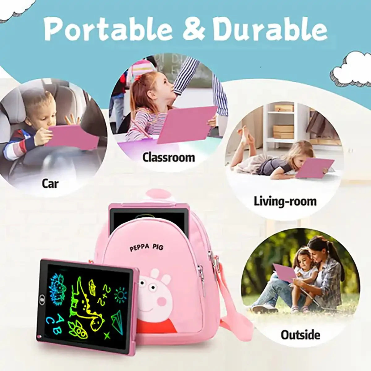 LCD Writing Doodle Drawing Creative Digital Eco Friendly No Mess Tab