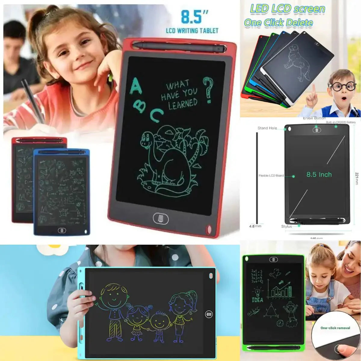 LCD Writing Doodle Drawing Creative Digital Eco Friendly No Mess Tab