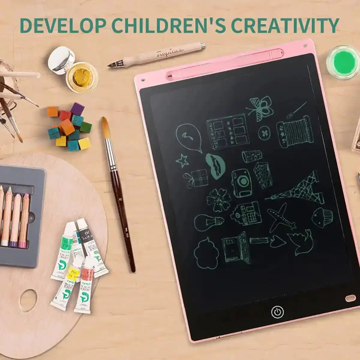 LCD Writing Doodle Drawing Creative Digital Eco Friendly No Mess Tab