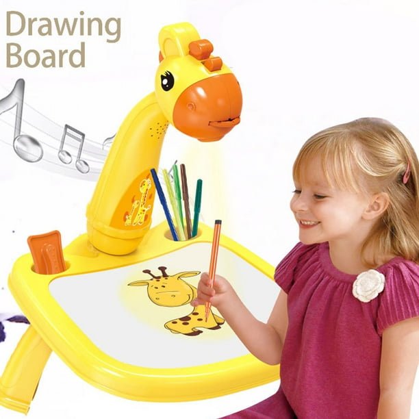 Trace and Draw Art Cartoon Giraffe Design