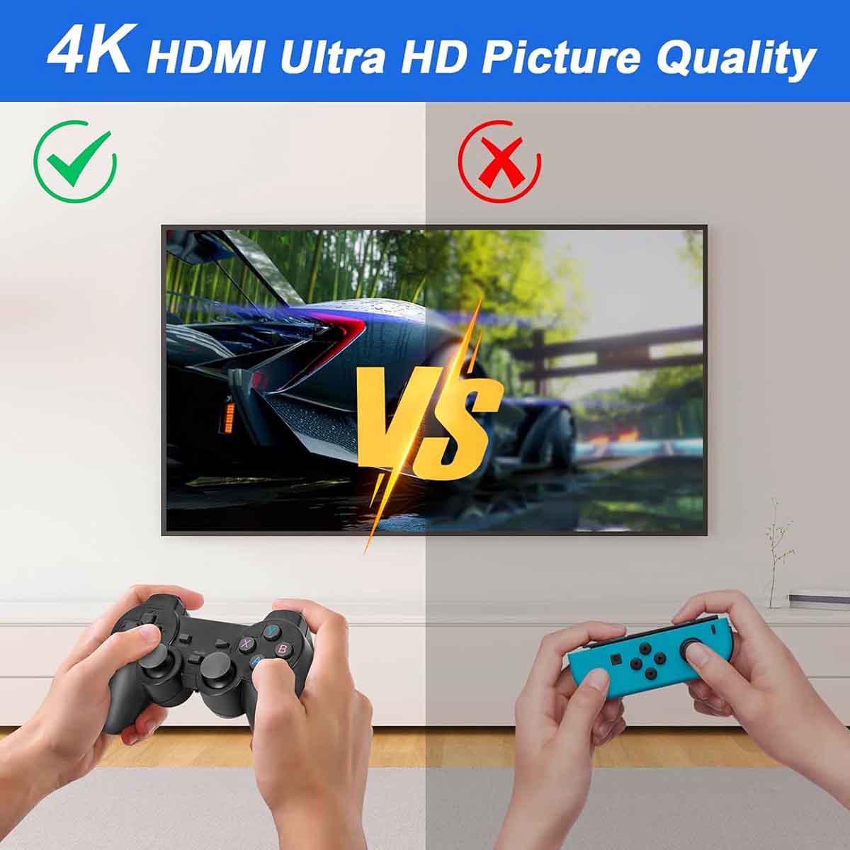 Wireless Retro Game Console with 2 wireless Controller