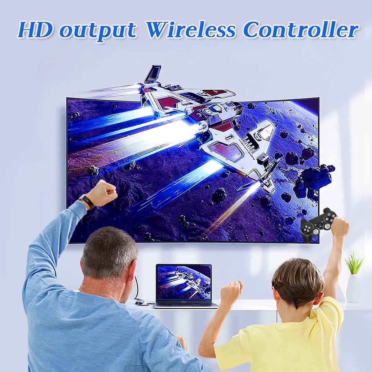 Wireless Retro Game Console with 2 wireless Controller