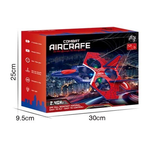 RC Combat Aircraft Drone – Remote Control Flying Jet Toy for Kids